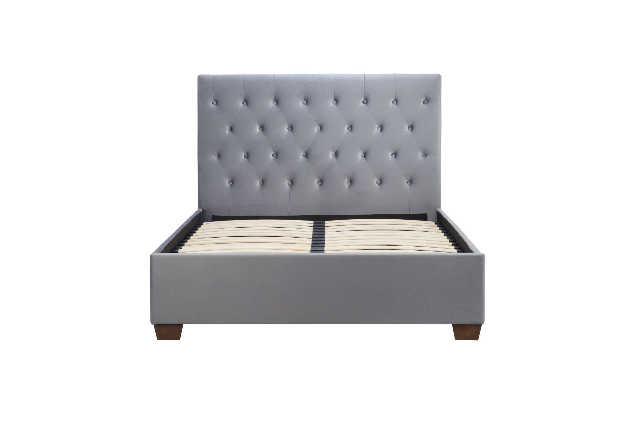 Cologne Double Bed Grey - Bedzy UK modern and affordable home furniture England