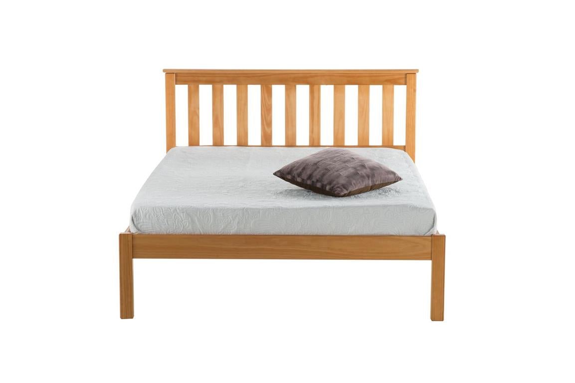 Denver Double Bed Brown - Bedzy UK modern and affordable home furniture England