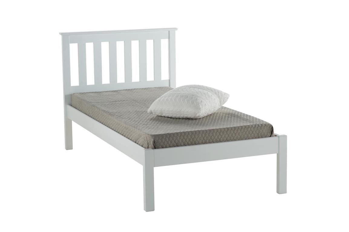 Denver Single Bed - White - Bedzy UK modern and affordable home furniture England