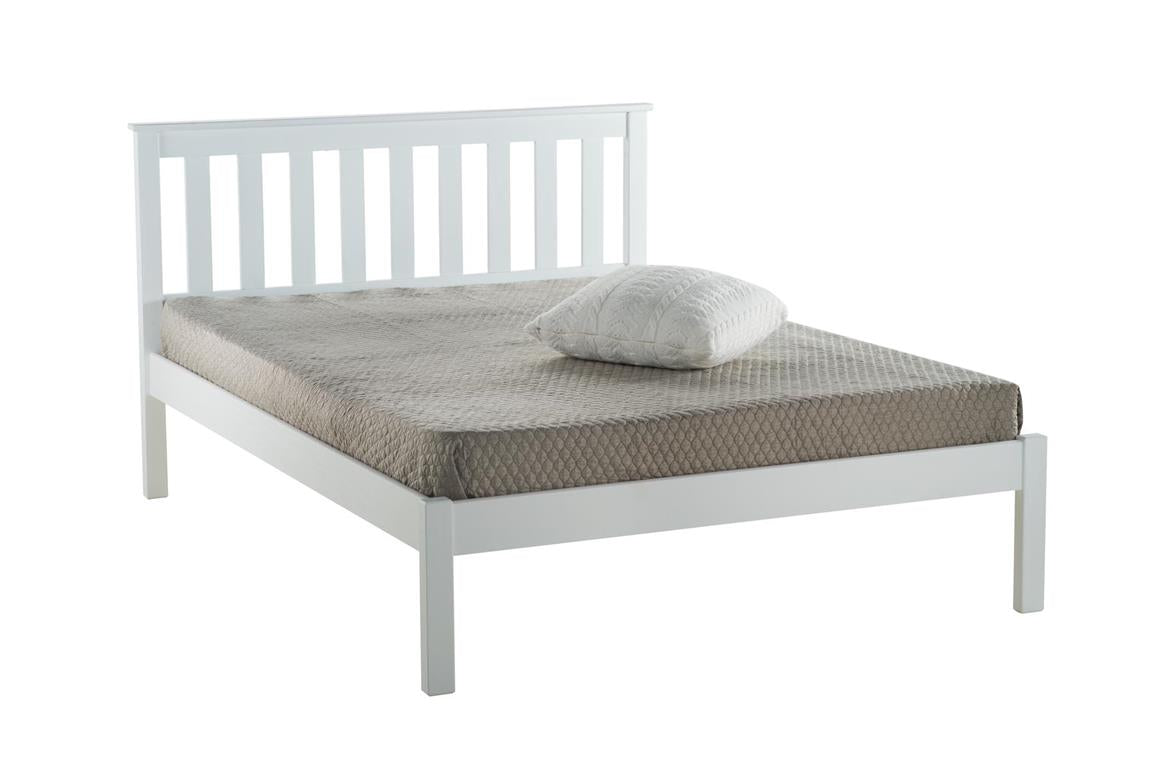 Denver Small Double Bed White - Bedzy UK modern and affordable home furniture England