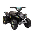 6V Kids Electric Ride-On ATV Quad Bike with Forward Reverse for Toddlers 18-36 Months - Black