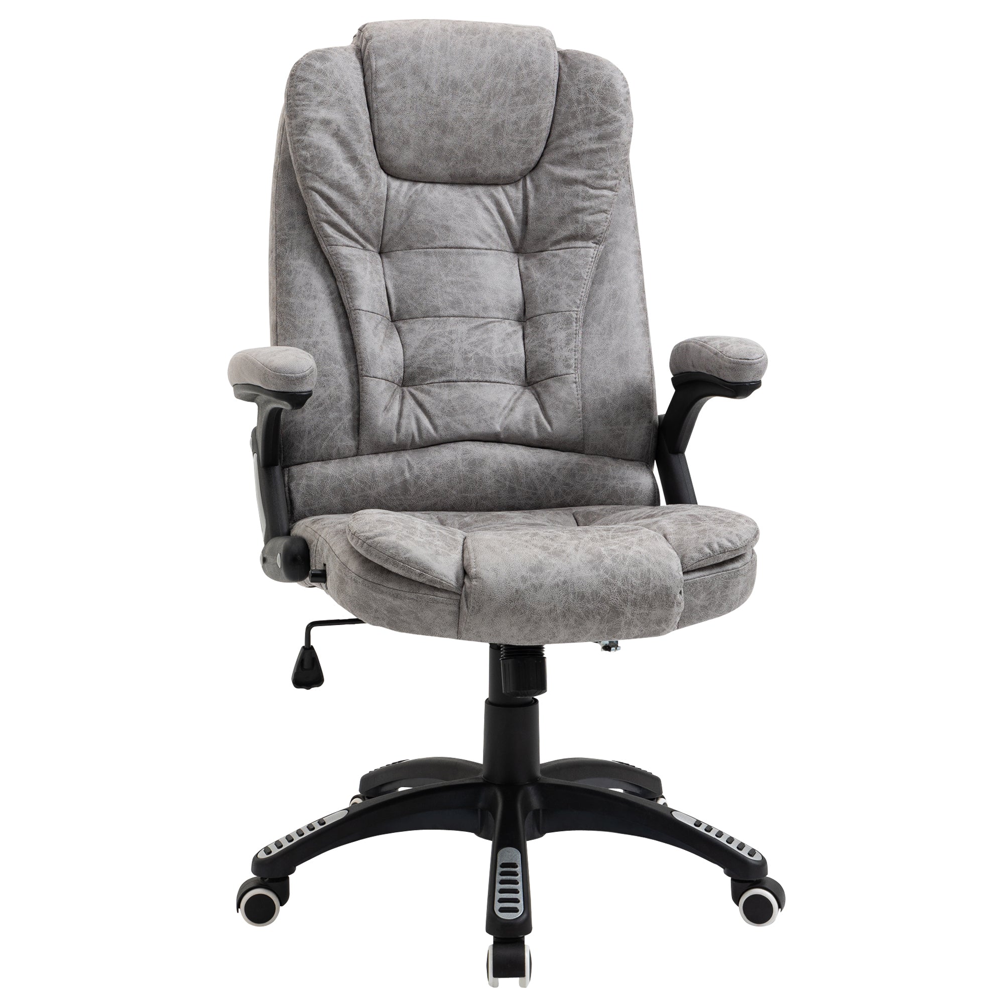 Ergonomic Office Chair Comfortable Desk Chair with Armrests Adjustable Height Reclining and Tilt Function Grey