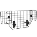 Adjustable Dog Guard Car Boot Barrier Metal Mesh 90-120W x 40.5H cm - Black