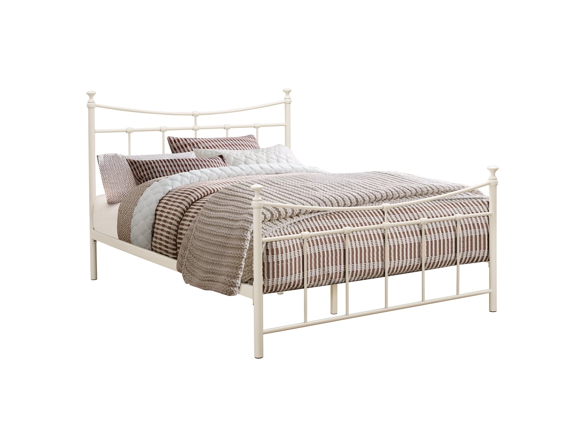 Emily Double Bed White - Bedzy UK modern and affordable home furniture England