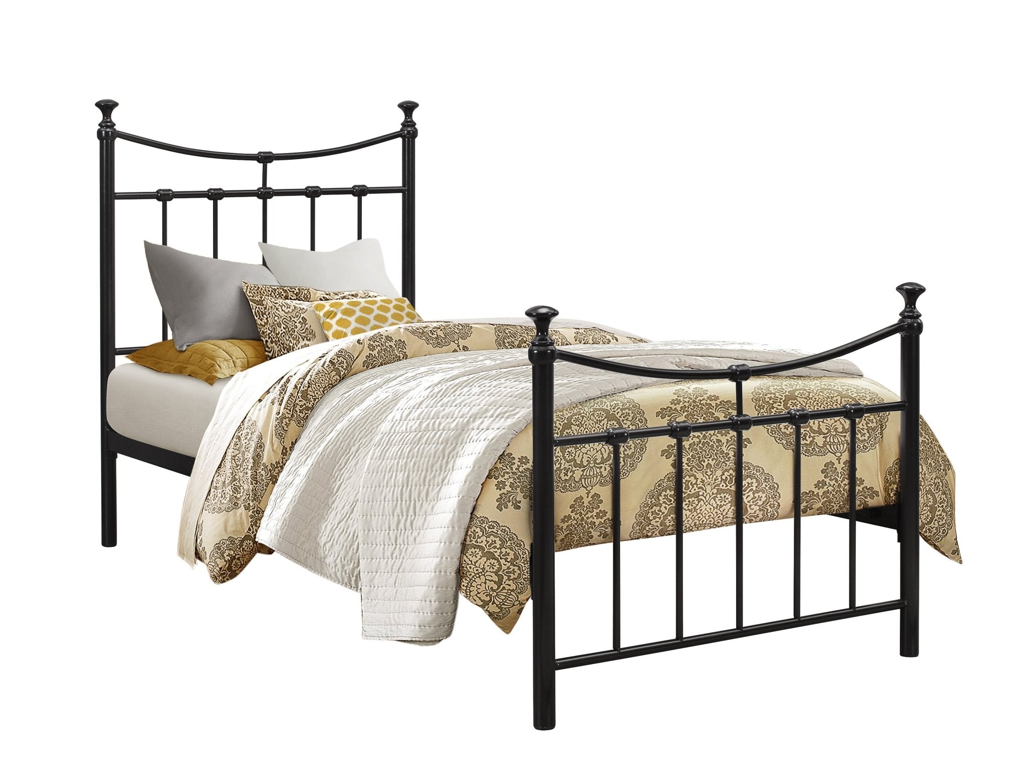 Emily Single Bed - Black - Bedzy UK modern and affordable home furniture England