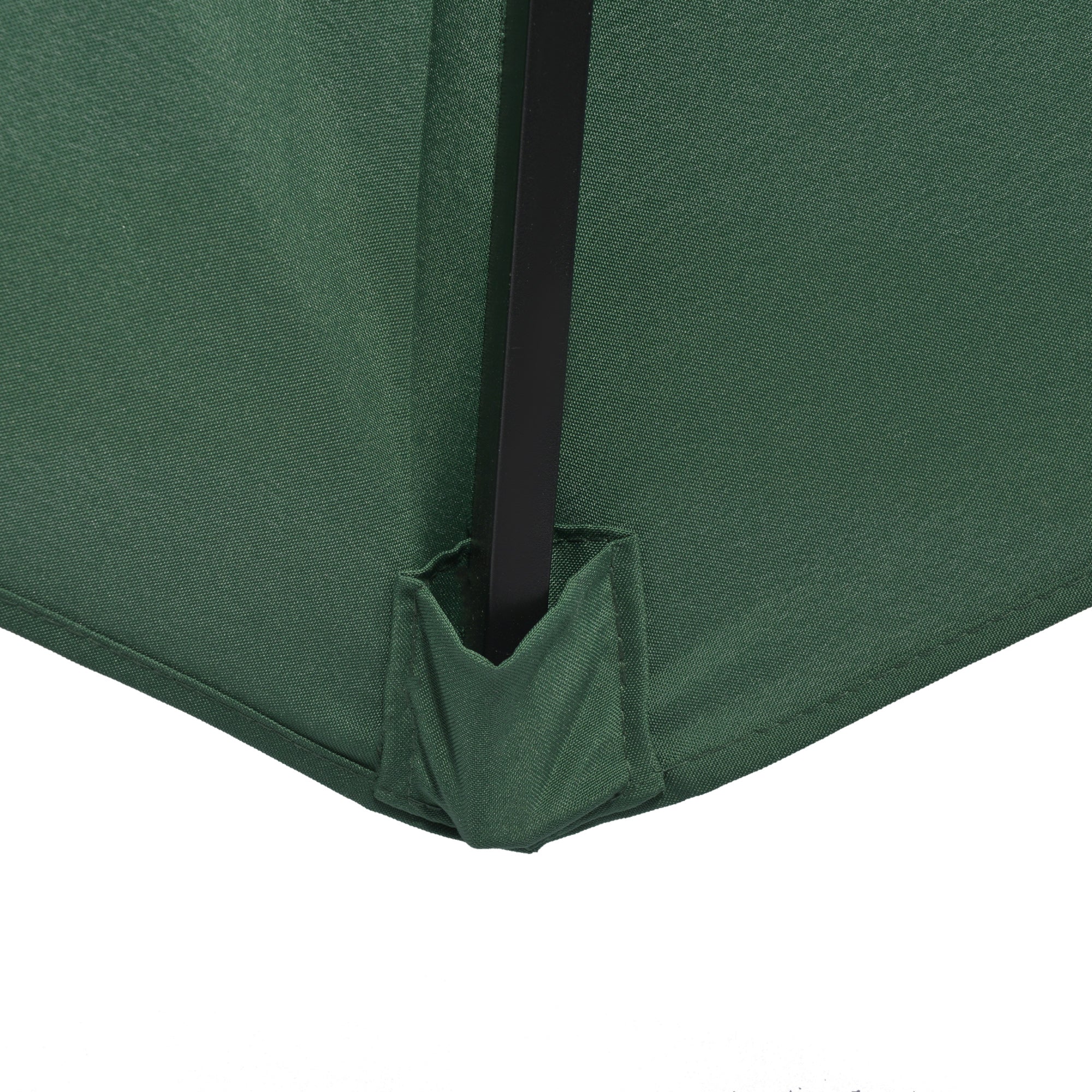 Garden Parasol Umbrella with 8 Ribs and Ventilated Canopy - Green