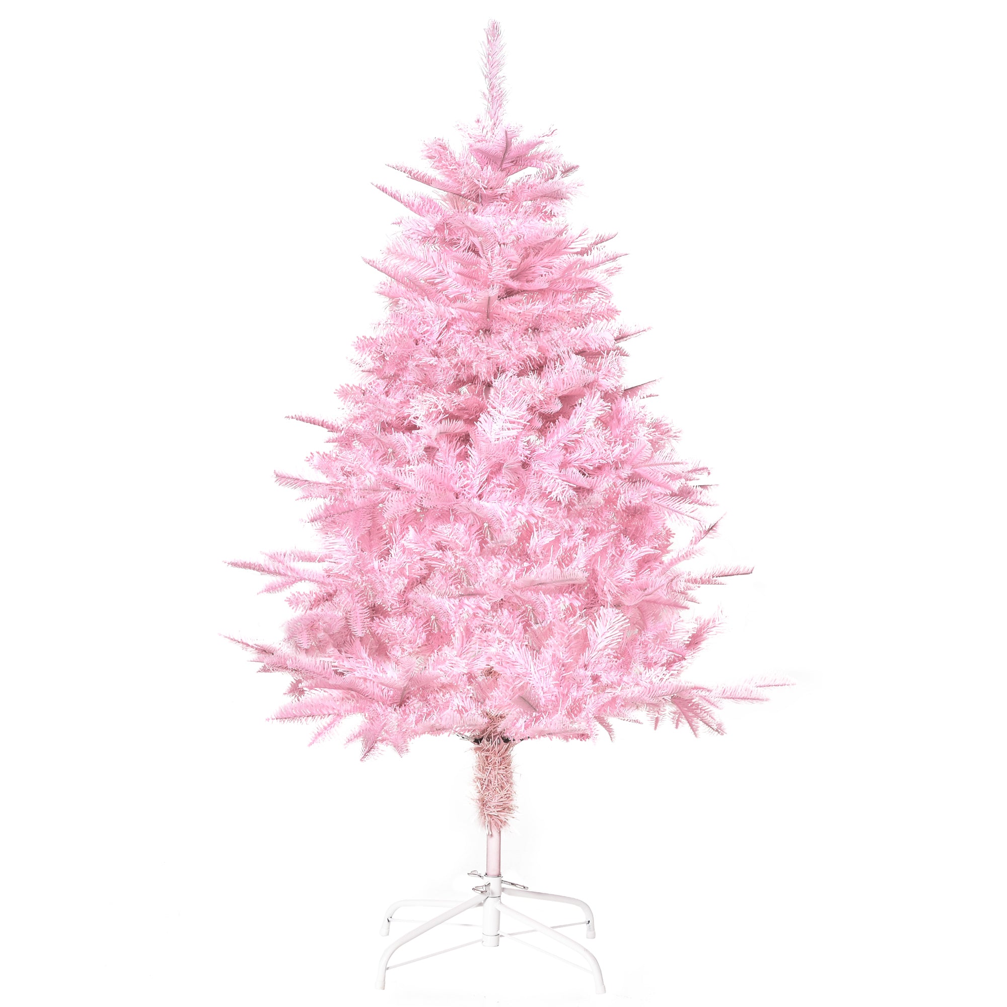 4FT Pop-up Artificial Christmas Tree Holiday Xmas Holiday Tree Decoration with Automatic Open for Home Party, Pink