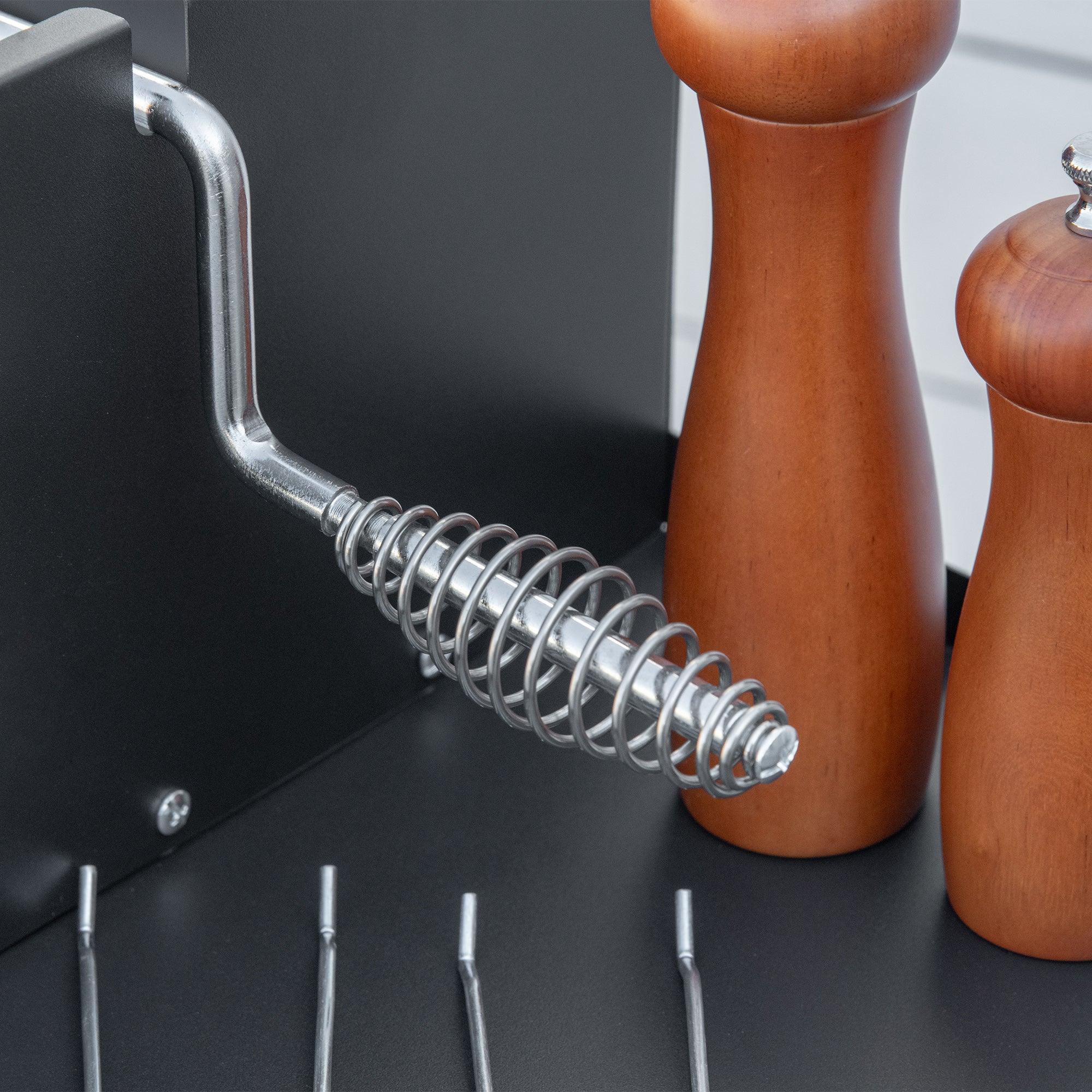 Rotisserie Charcoal Barbecue Grill Garden 2-in-1 BBQ Roasting Machine for Chicken w/ 3-Level Grill Grate, Stainless Steel