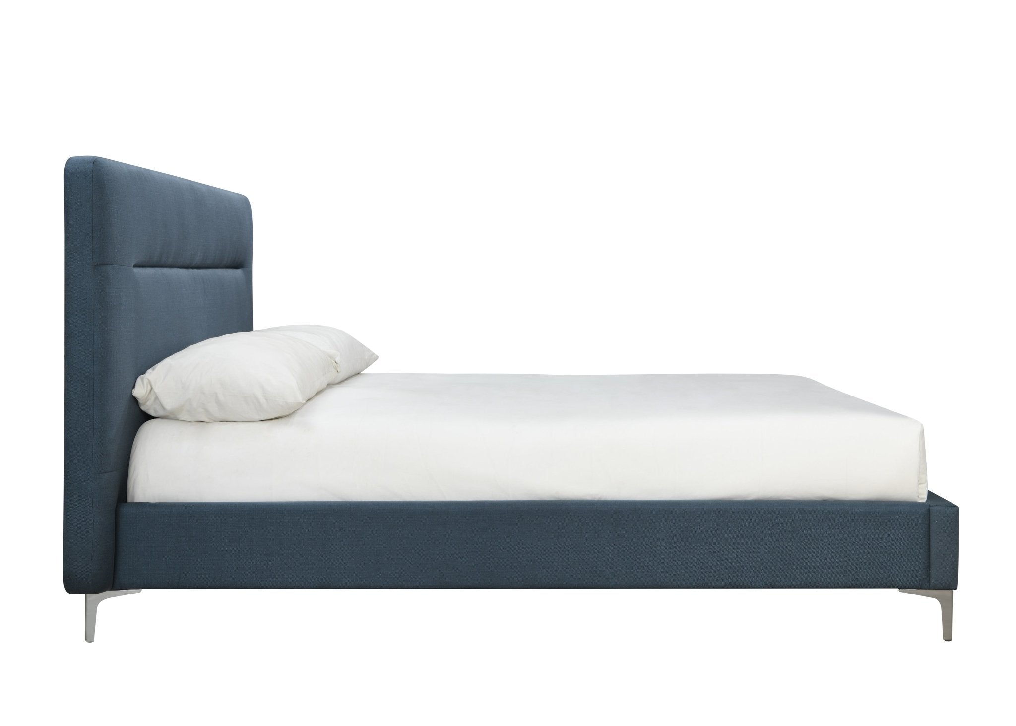 Finn Double Bed Blue - Bedzy UK modern and affordable home furniture England