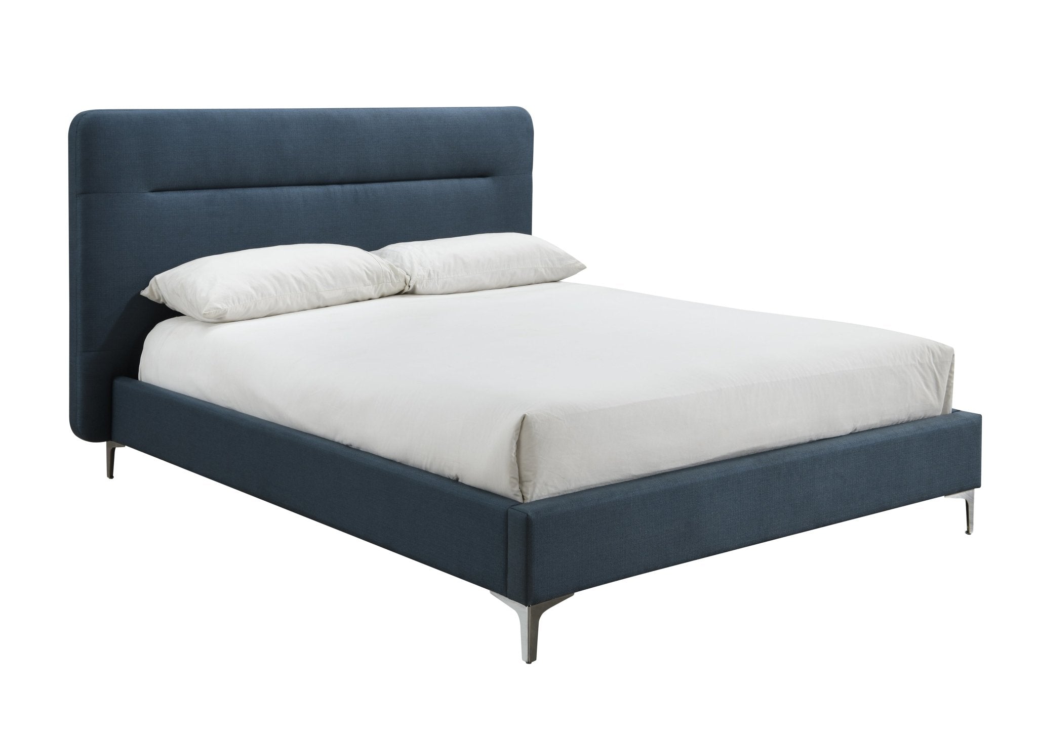 Finn Double Bed Blue - Bedzy UK modern and affordable home furniture England