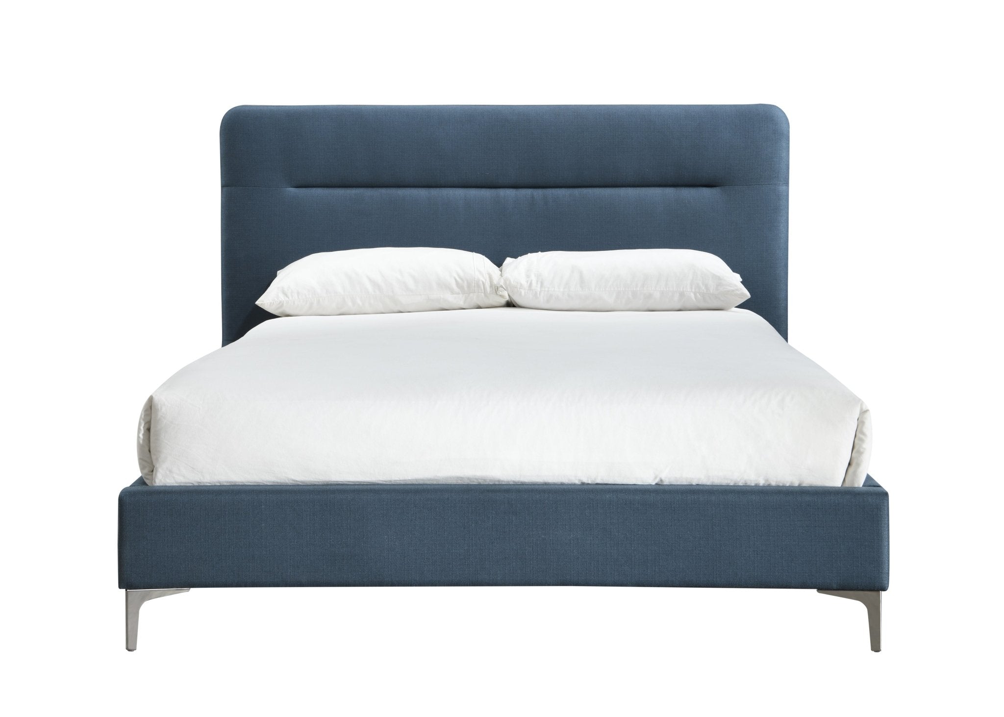 Finn Double Bed Blue - Bedzy UK modern and affordable home furniture England