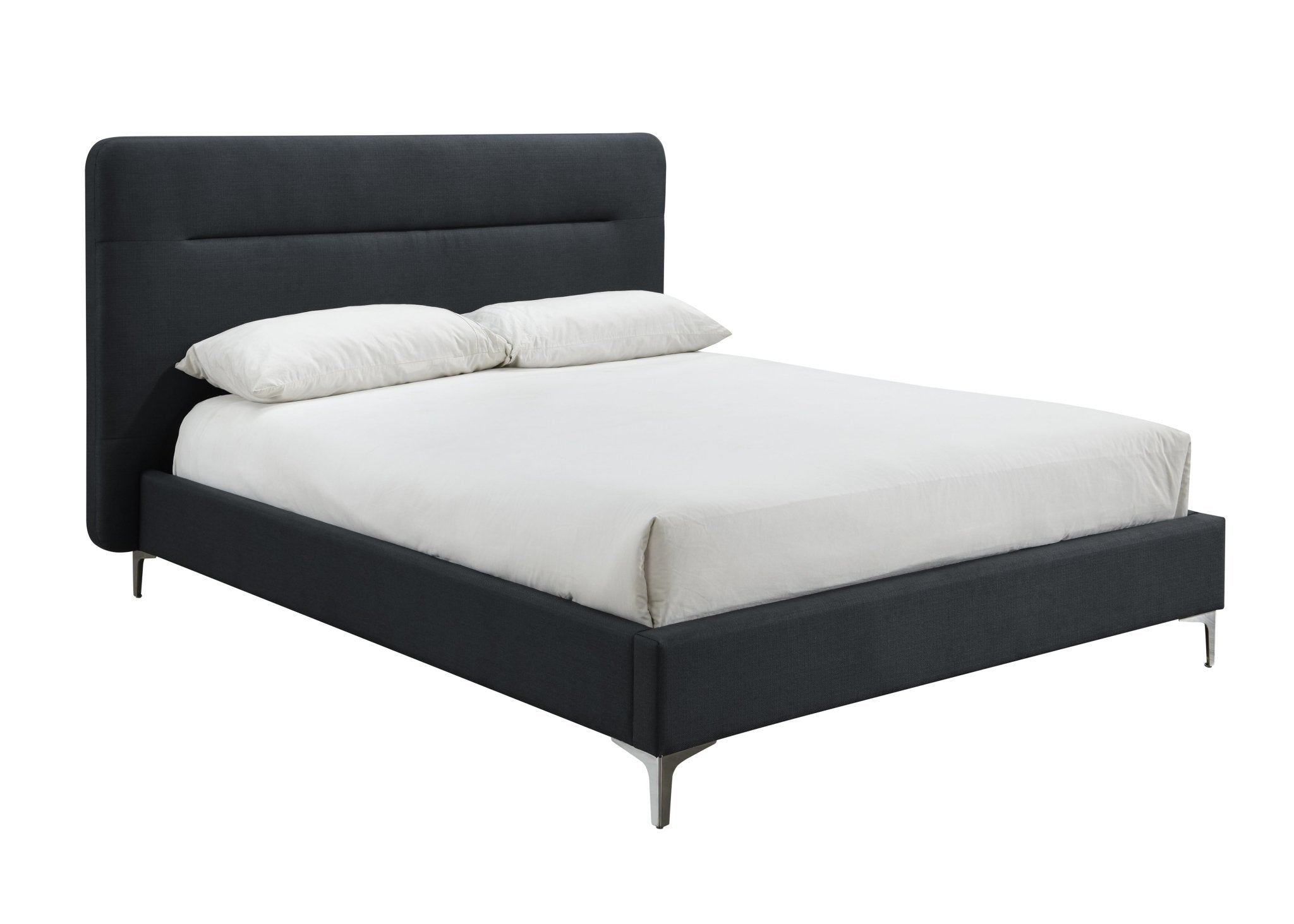 Finn King Bed Charcoal - Bedzy UK modern and affordable home furniture England