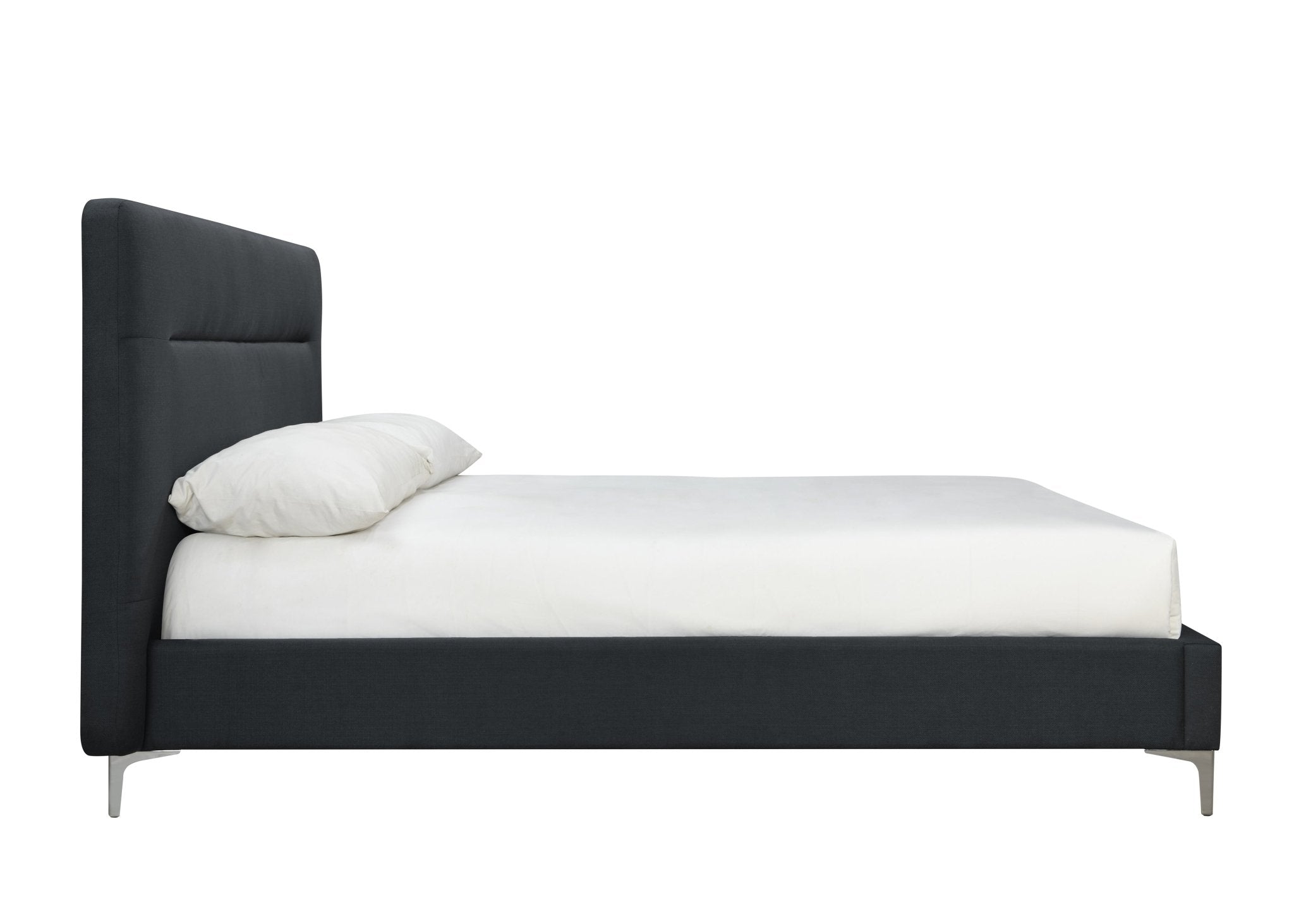 Finn King Bed Charcoal - Bedzy UK modern and affordable home furniture England