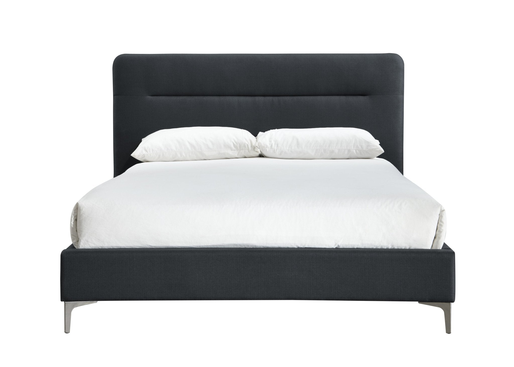 Finn King Bed Charcoal - Bedzy UK modern and affordable home furniture England