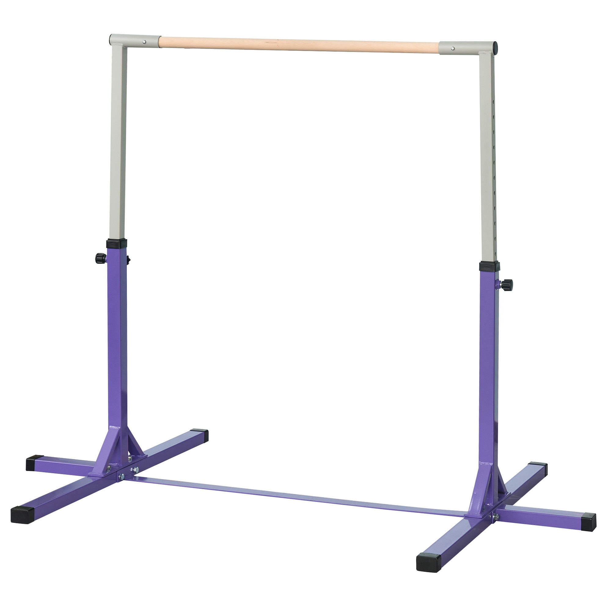 Steel Frame Adjustable Horizonal Gymnastics Bar For Kids Home Gym Training Children Junior Kip High Bar Fitness Purple