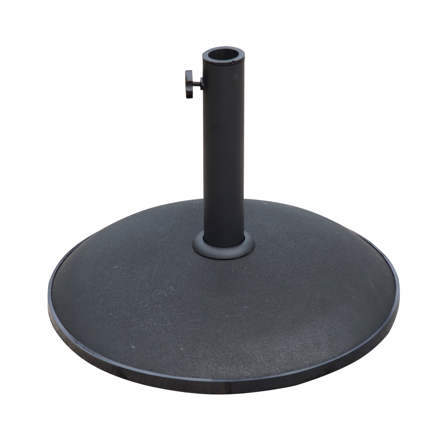 25kgs Round Umbrella Base Concrete Parasol Weight Stand Patio Outdoor Black Dia 50cm