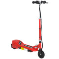 Kids Folding Electric Scooter with 2x12V Rechargeable Battery 120W Adjustable Height PU Wheels for 7-14 yrs - Red