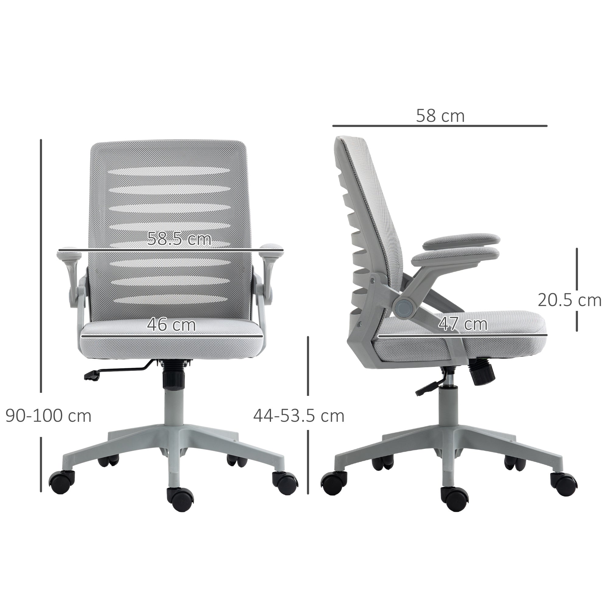 Mesh Office Chair, Swivel Task Computer Chair for Home with Lumbar Support