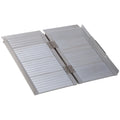 2ft Folding Aluminium Wheelchair Ramp Portable Mobility Scooter Access Aid - Silver