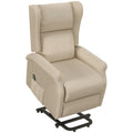 Electric Recliner Armchair with Remote Control for Elderly - Beige