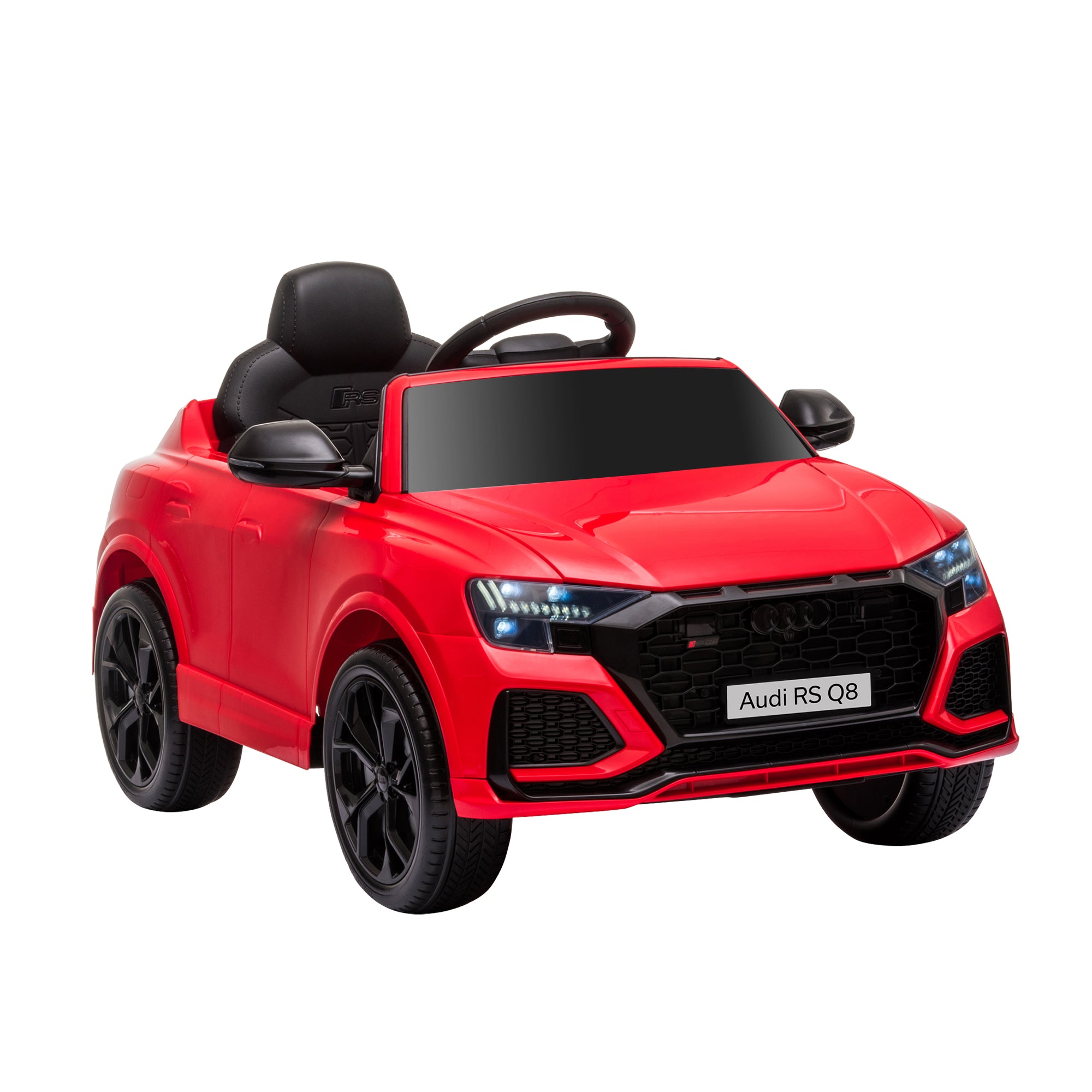 Audi RS Q8 6V Kids Electric Ride On Car, Kids Electric Toy with Parental Remote Control Music Lights USB MP3, Red