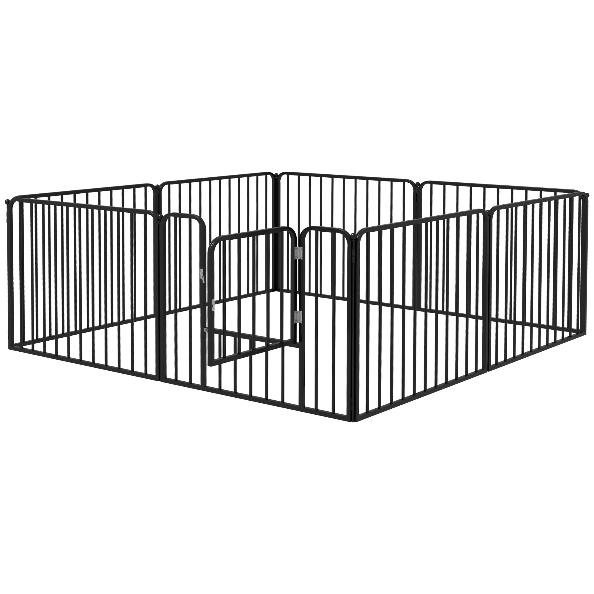 8 Panels Heavy Duty Dog Pen, 60cm Height Pet Playpen for Indoor Outdoor, Small Dogs