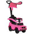 Mercedes-Benz G350 Ride-On Push Along Sliding Walker with Steering Wheel for Toddlers - Pink