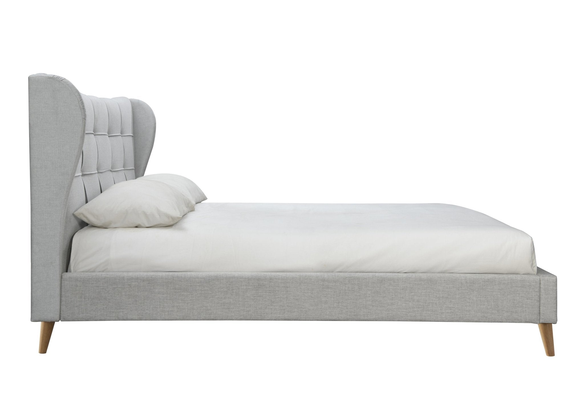 Harper King Bed Grey - Bedzy UK modern and affordable home furniture England