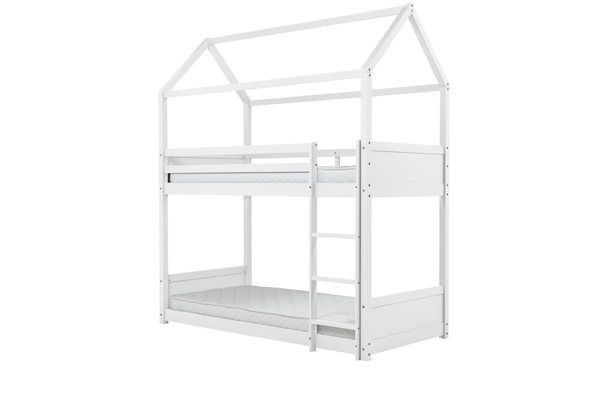 Home Bunk Bed - White - Bedzy UK modern and affordable home furniture England