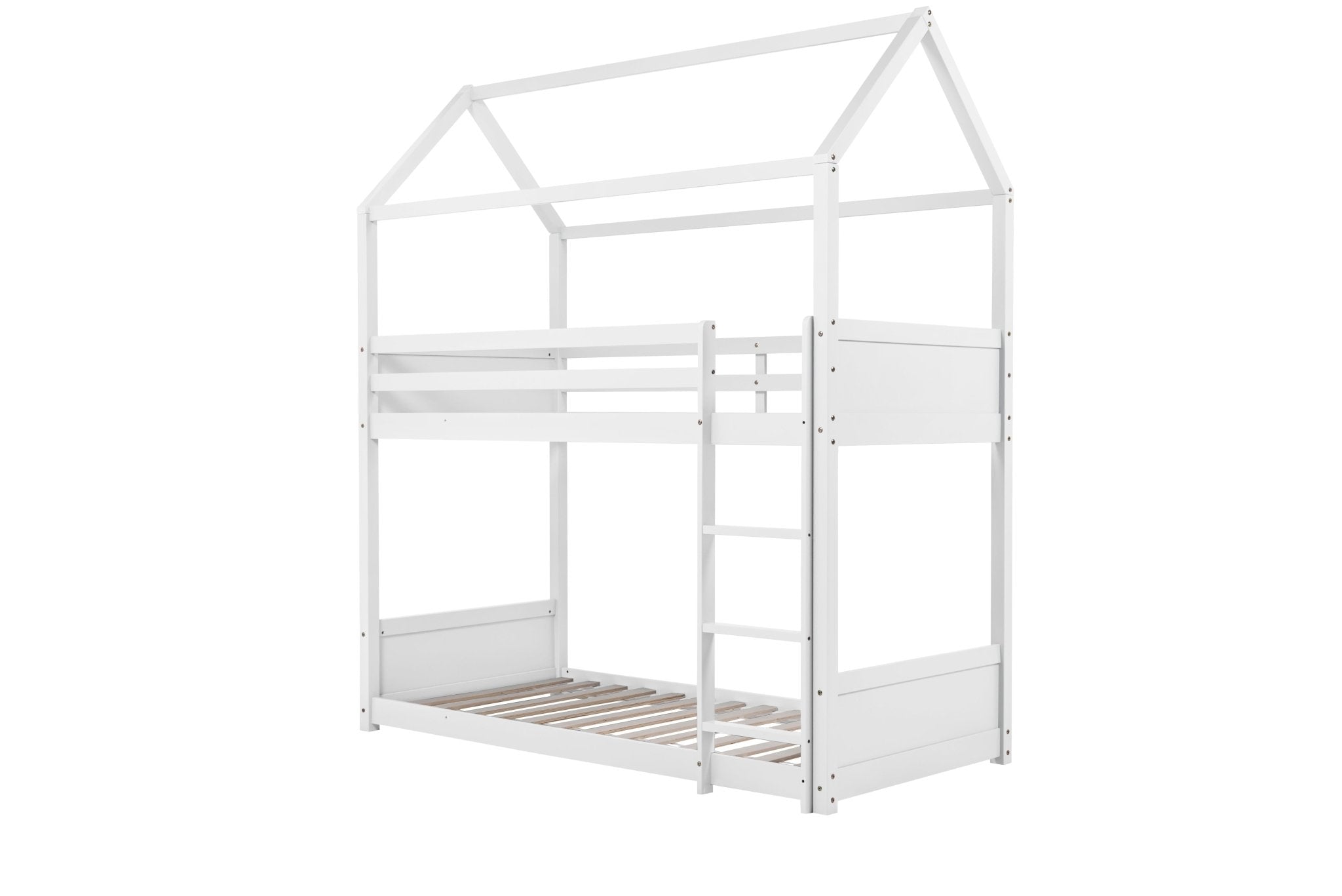 Home Bunk Bed - White - Bedzy UK modern and affordable home furniture England