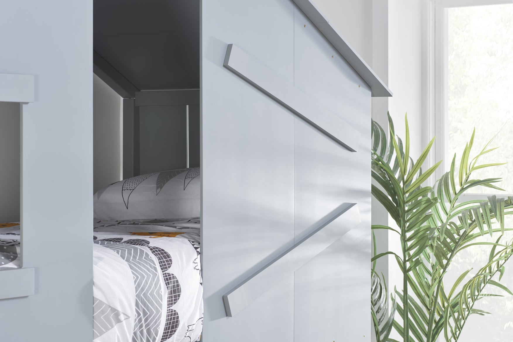 Home Bunk Bed - Grey - Bedzy UK modern and affordable home furniture England