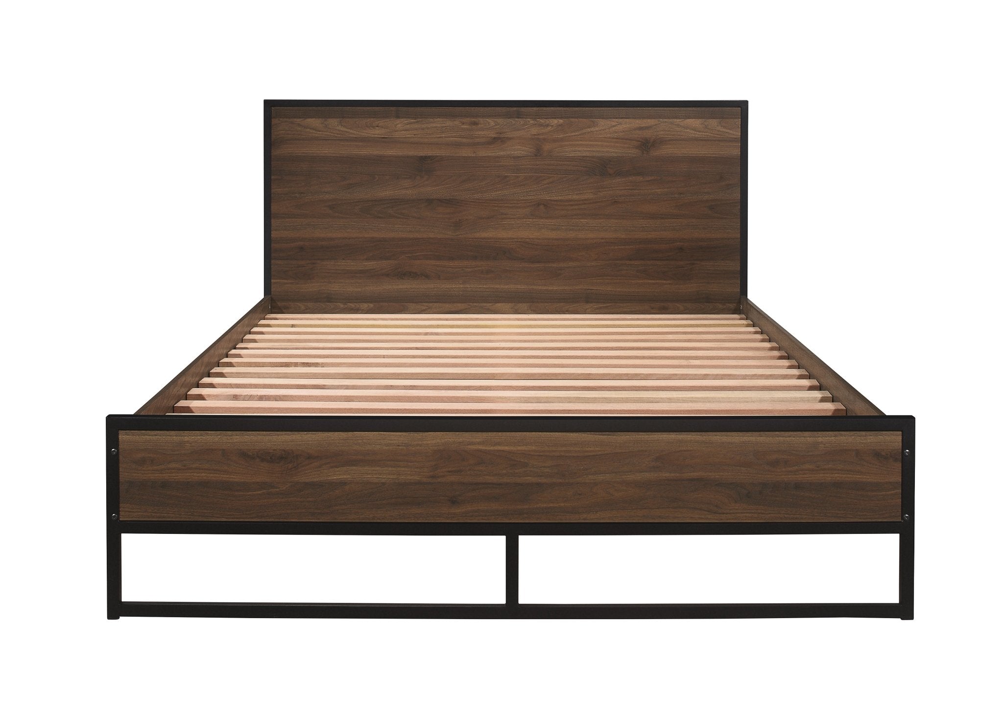 Houston Double Bed Brown - Bedzy UK modern and affordable home furniture England