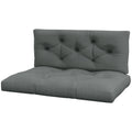 Set of 2 Replacement Seat Cushions for 4-Piece Pallet Seat - Light Grey