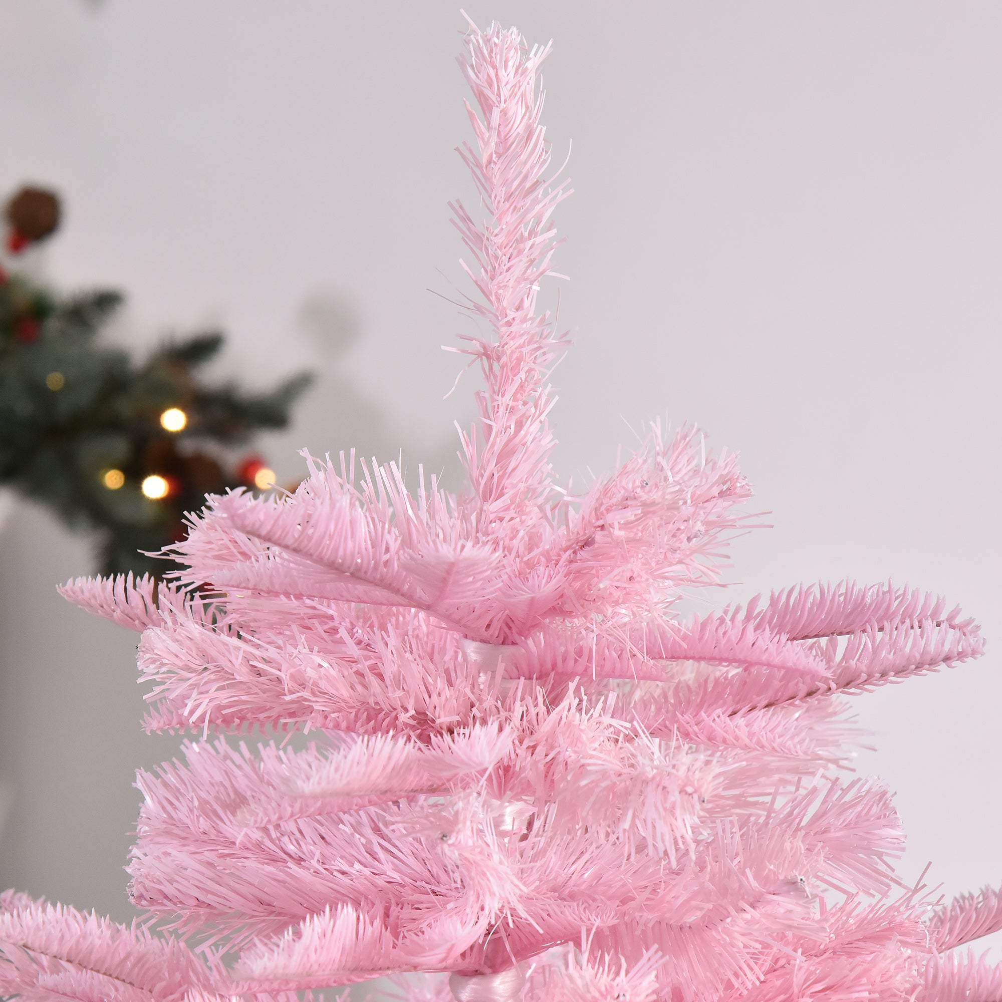 4FT Pop-up Artificial Christmas Tree Holiday Xmas Holiday Tree Decoration with Automatic Open for Home Party, Pink