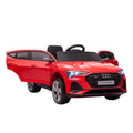 Audi E-tron Licensed 12V Kids Electric Ride-On Car with Remote, Music & Suspension Wheels - Red