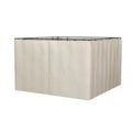 4 Pack Universal 3x3m Gazebo Replacement Sidewalls Privacy Panels - Beige