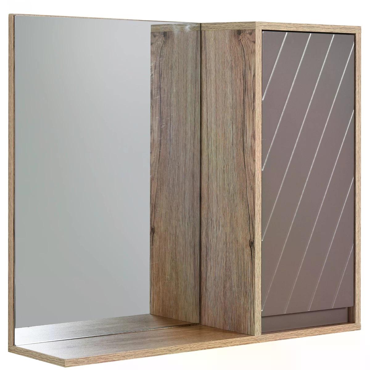 MDF Wall Mounted Bathroom Cabinet w/ Mirror