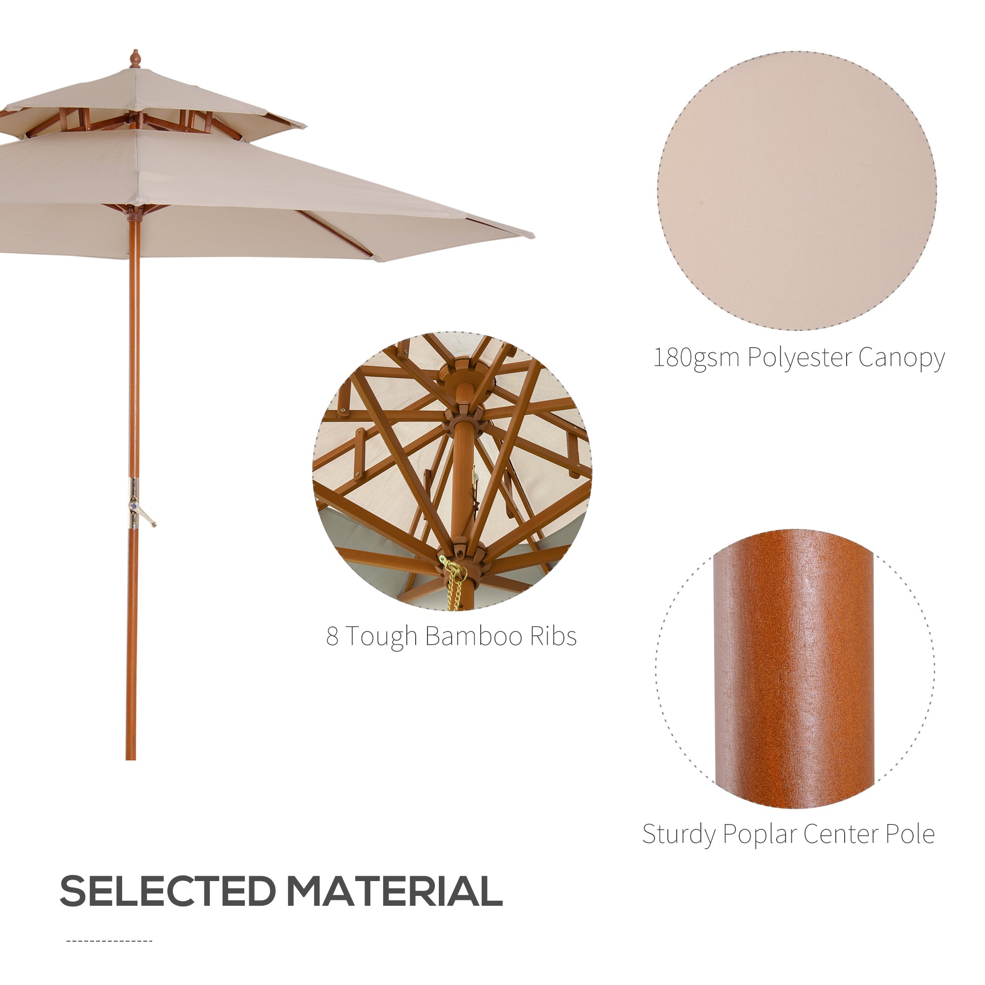 Outdoor Umbrella Beige