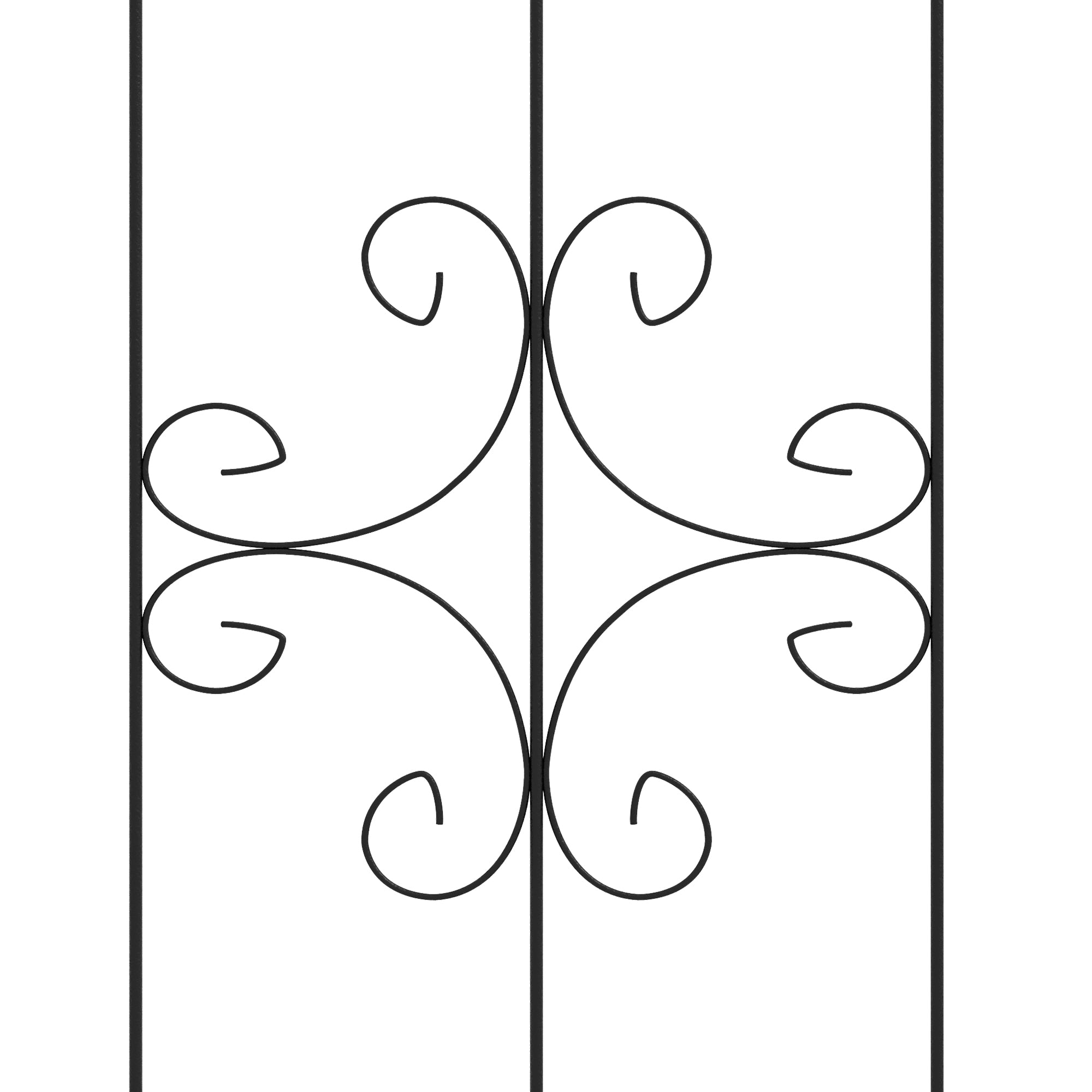 Metal Trellis Set of 2, Garden Trellis for Climbing Plants Support Frames, Arrow Design
