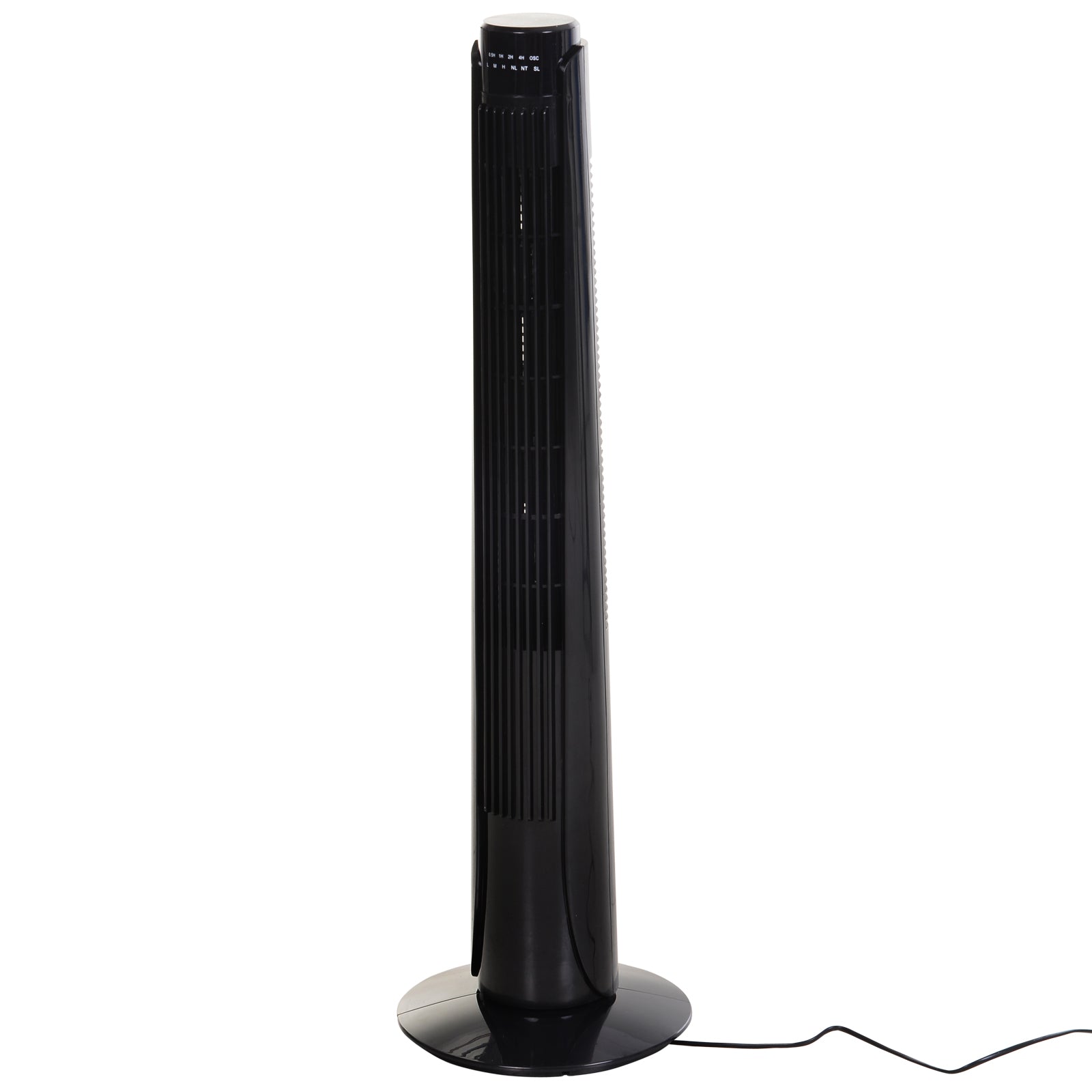 36" Tower Fan Oscillating 3 Speeds w/ Remote Control Timer Moving Head Quiet Operation Home Office Bedroom Black - 92H cm