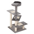 Cat Tower Kitten Scratching Sisal Post Climbing Activity Centre - Grey
