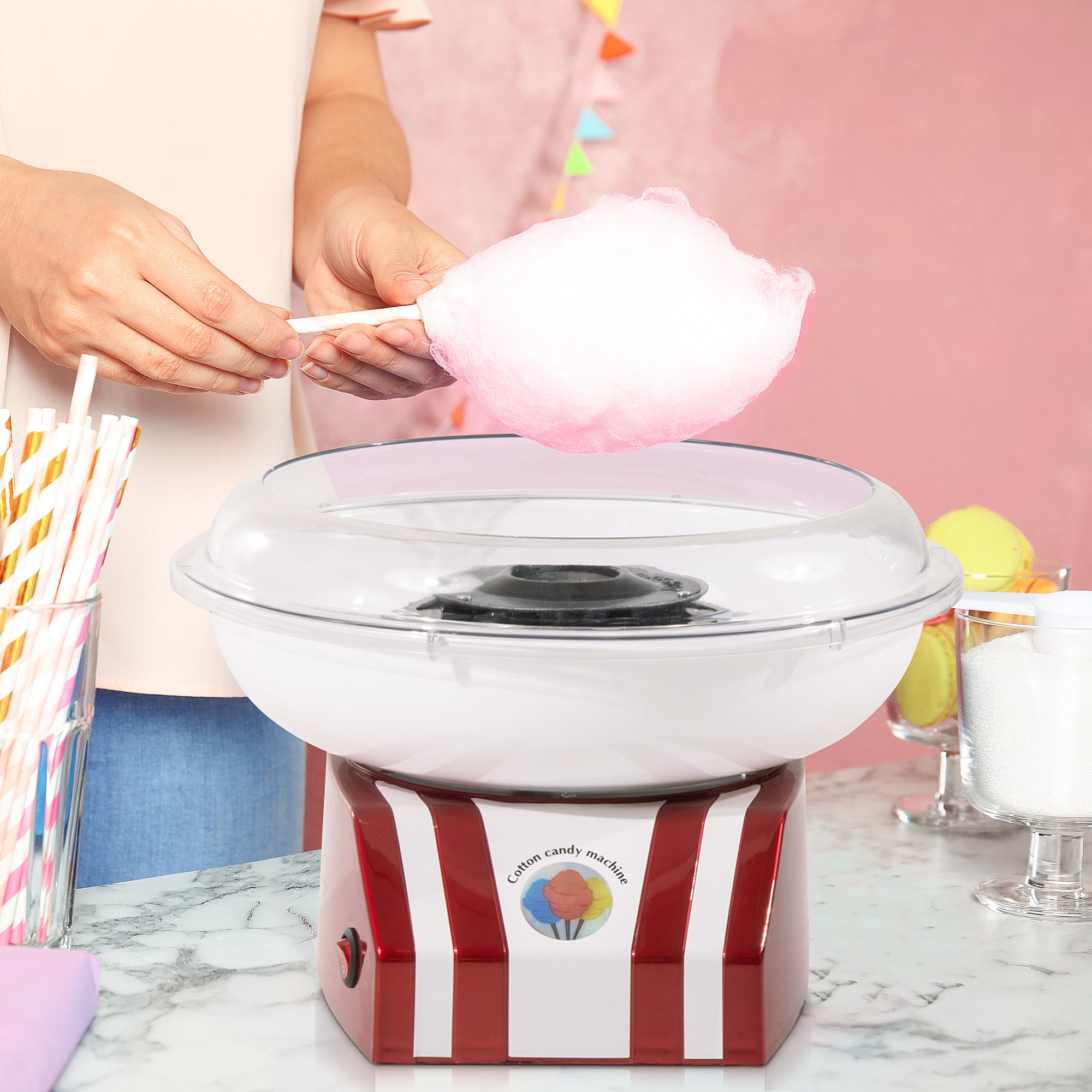 Professional Candy Floss Machine Electric Cotton Candy Maker Gadgetry 450W