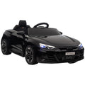 Audi Licensed 12V Kids Electric Ride-On Car with Remote, Suspension, Lights & Music - Black