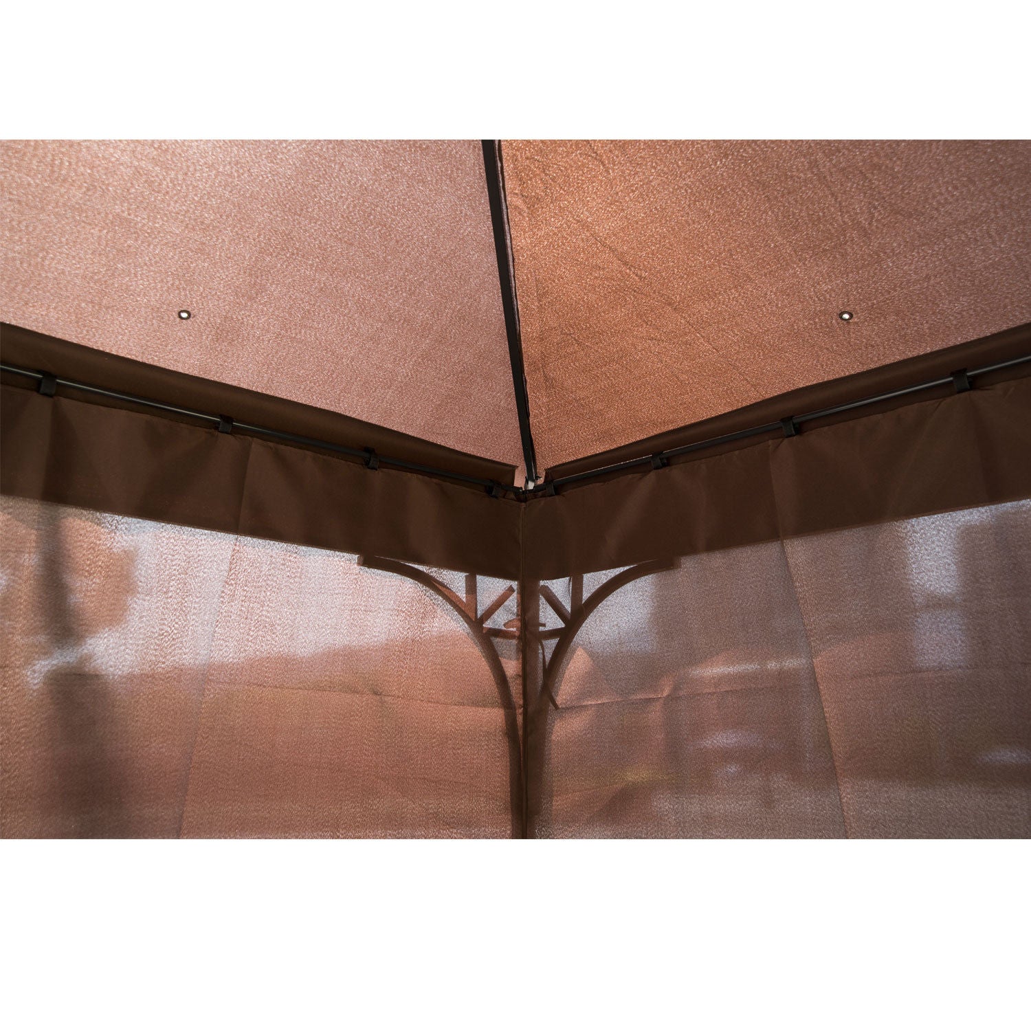 3x3 m Gazebo Pavilion-Coffee