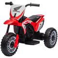 6V 3-Wheel Kids Electric Motorbike with Horn & Startup Sound for Ages 18-36 Months - Red