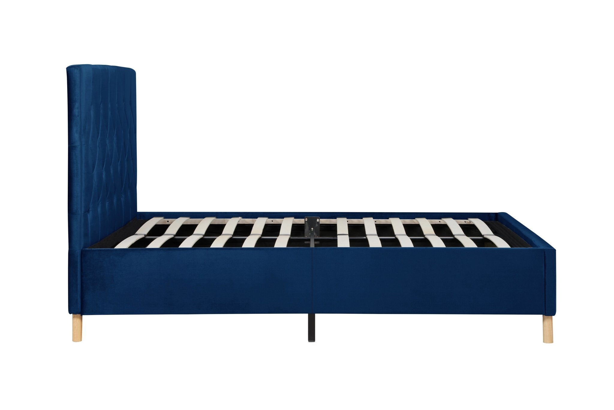 Loxley Double Bed Blue - Bedzy UK modern and affordable home furniture England