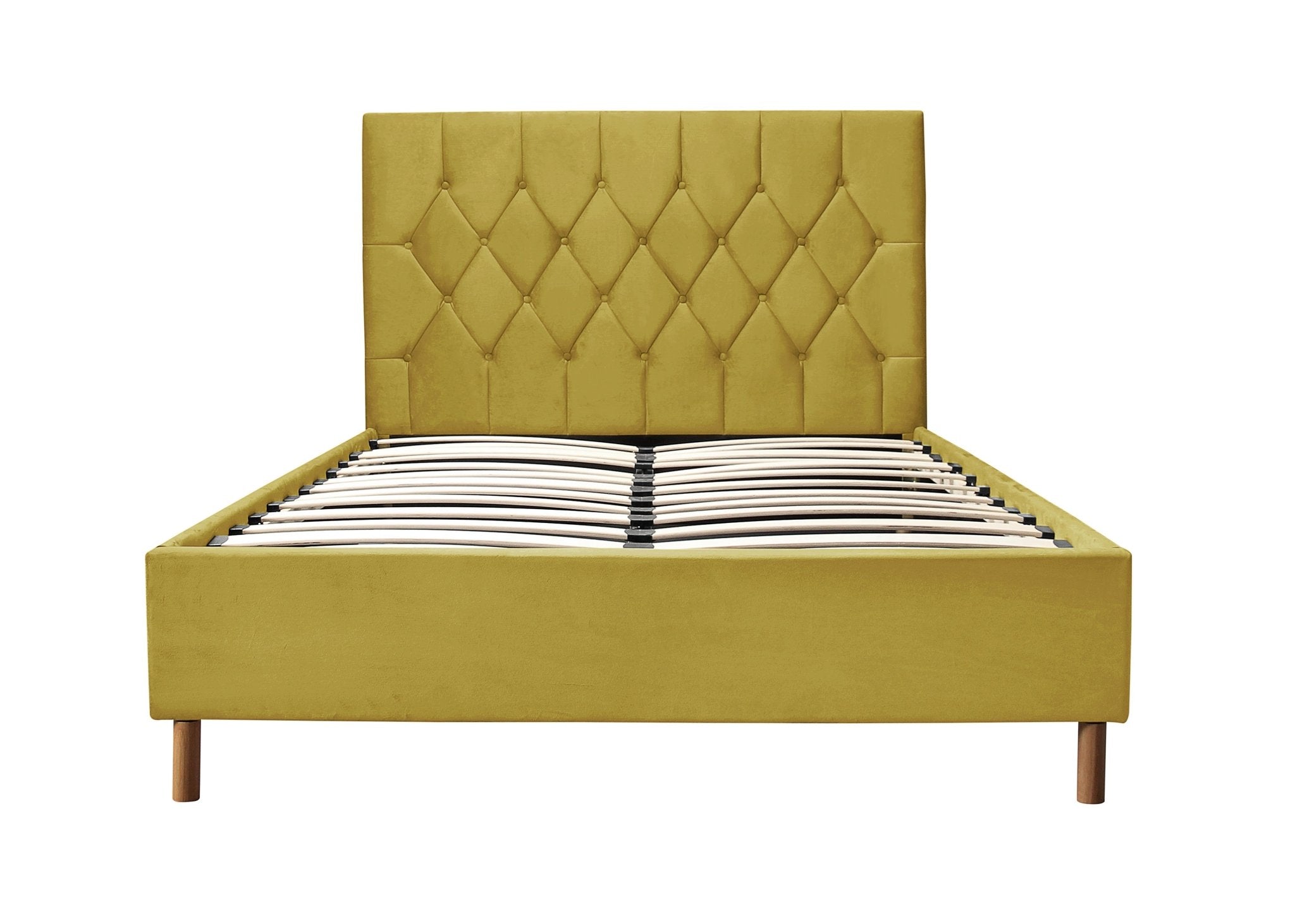 Loxley Double Bed Yellow - Bedzy UK modern and affordable home furniture England