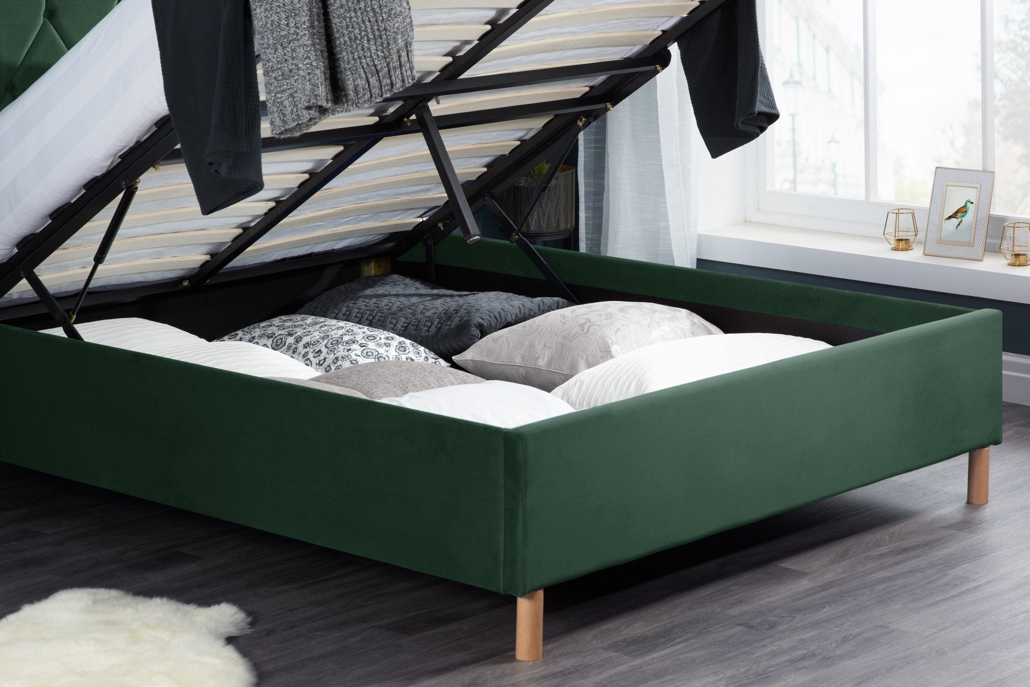 Loxley Double Ottoman Bed - Bedzy UK modern and affordable home furniture England