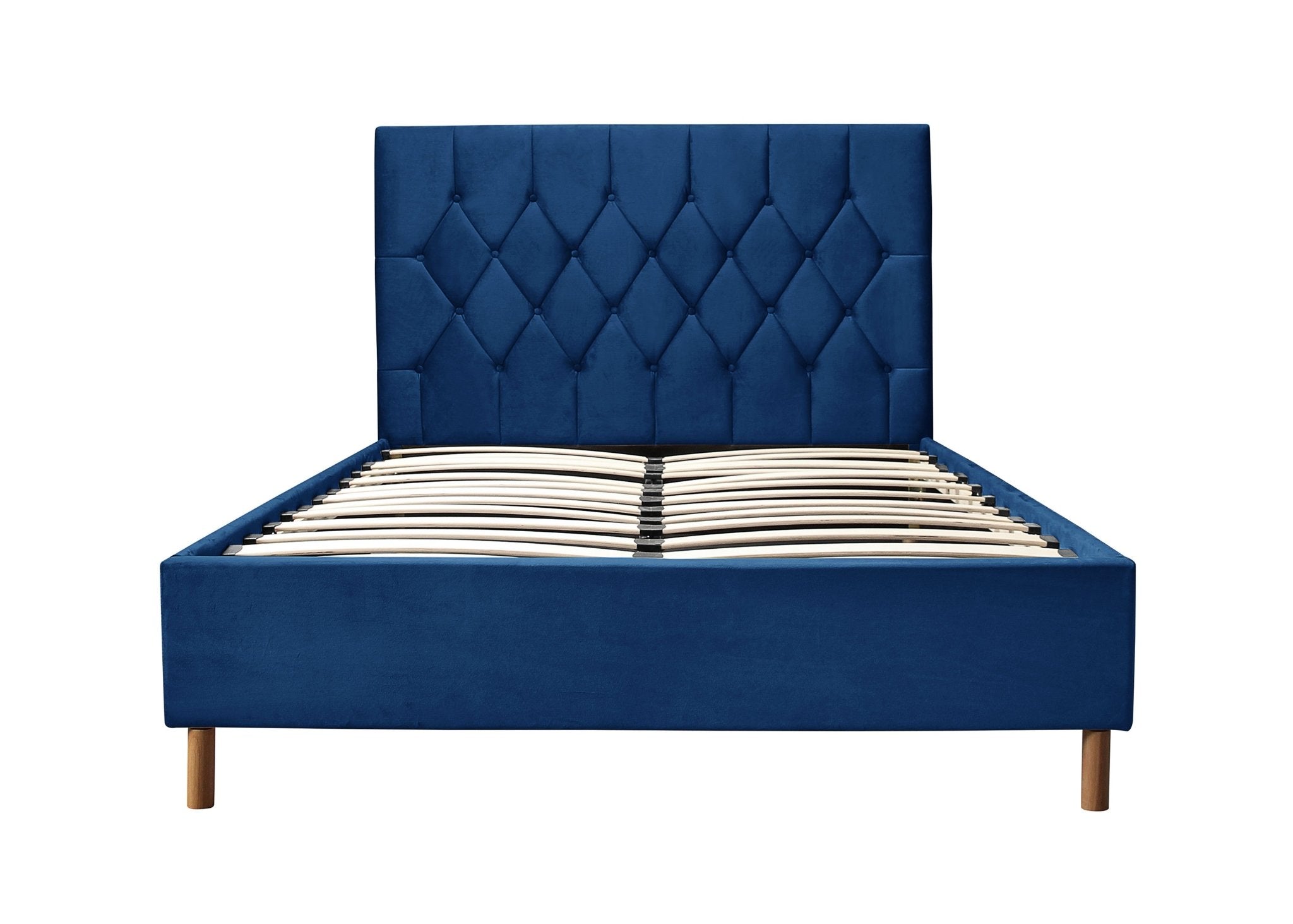 Loxley King Bed Blue - Bedzy UK modern and affordable home furniture England