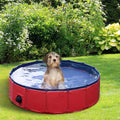 Foldable Pet Swimming Pool 80 cm Diameter - Red